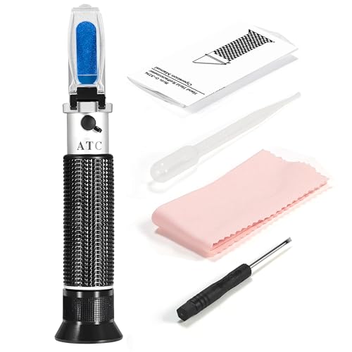 V·RESOURCING Pet Dog & Cat Refractometer,Pet Urine Specific Gravity (1.000~1.060) Clinical Refractometer with Serum or Plasma Protein Test (2~14 g/100ml) for Veterinary Cat,Dog, Pets - color: Pet Refractometer