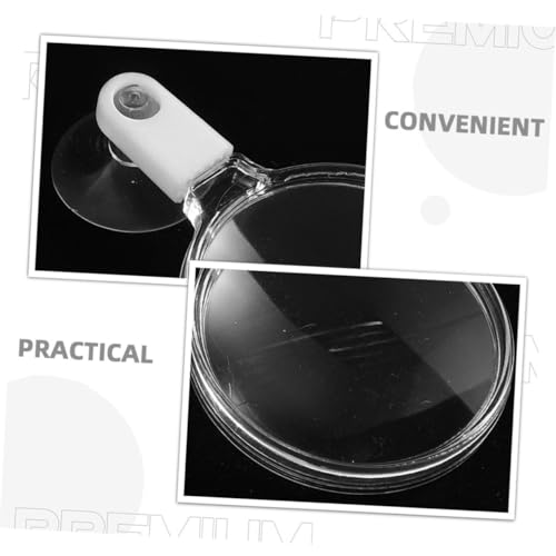 FRCOLOR 4pcs Fish Tank Glass with Cup for Clear Observation of Betta Fish Plants and Animals Acrylic Viewer Lens for Easy Installation