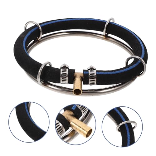 Stainless Steel Fish Tank Bubbler Round Air Bubble Diffuser Rings Pond Diffuser for Aquatic Oxygenation