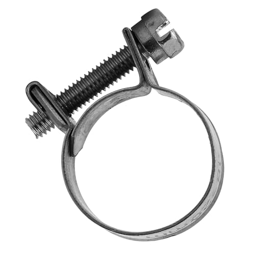 10pcs Stainless Steel Hose Clamps – Adjustable 6-20mm Fuel Line Pipe Clips for Air, Water, Silicone & Fuel Hoses (18-20Mm) - size: 18-20Mm