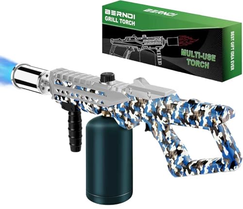 Powerful Propane Torch Gun, Kitchen Torch With Adjustable Flame, Flamethrower Blow Torch for BBQ, Campfire, Searing Steak, Camping (Propane Tank Not Included) - color: Option 3