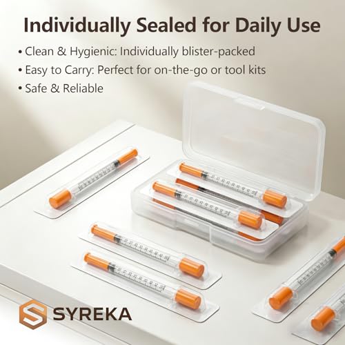 0.5ml 31G 5/16 Inch Syring, Lab Tools Supplies, Individual Package 25 Pack - size: 0.5ml-31G-5/16", style: 25 Pack