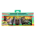Penn-Plax Jurassic Park Officially Licensed 3-Piece Aquarium Ornament Bundle – Includes T-Rex Park Gate, and Dilophosaurus Decorations – Small - style: 3 piece Bundle