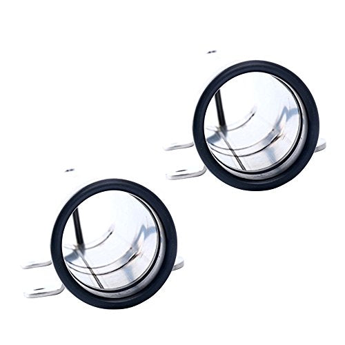 Amarine Made 2Pcs Boat Fishing Rod Holder, Stainless Steel Fishing Pole Holder, Side / Transom Mounted Rod Holders with Weld Brackets, Suitable for Kayak - 7643sh1