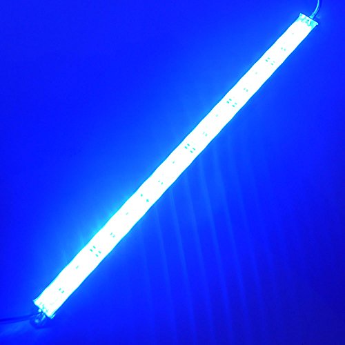 LEDENET 12" Blue 460nm LED Aquarium Fish Tank Light 18LEDs 5050 - Waterproof IP67 Aluminum Lighting 12V DC Grow Bar Light - color: Blue