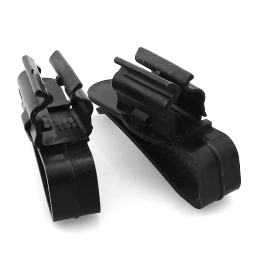 6PCS 9.7x5.3cm Black Hose Holders Adjustable Fish Tank Hose Clamp Aquarium Hose Clamp ABS Plastic Clip Suitable for Pipe with a Diameter of 8-16mm