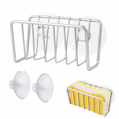 1 Pcs No Drill Wall Mounted Rack with Suction Cups for Aquarium Decoration Bathroom Kitchen Display Storage Organizer(Silvery) - color: Silvery-1pc