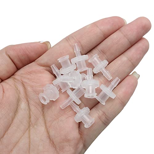 MEETOOT 10pcs Female Luer Lock 1/4" Polycarbonate Hose Barb Adapter for Laboratory Biochemical/Analytical Instruments, Food Machinery and Aquarium Equipment - size: 1/4Inch