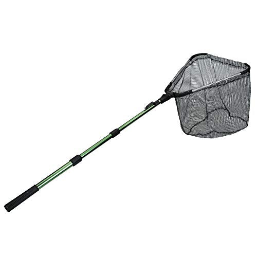 RESTCLOUD Fishing Landing Net with Telescoping Pole Handle, Fishing net Freshwater for Kids Men Women, Extend to 40-63 Inches - style: F: Super Strong Aluminum Handle, 61" Full