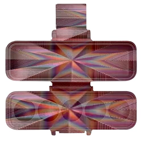 3D Printed Vial Storage Case - Waterproof 3ml Vial Storage Case with 5 Slots - Freezer Safe Hard Shell Essential Oil Case for Home, Fridge, Travel, 16mm Max Diameter, 35mm Max Height - color: Psychedelic Lonestar, size: 5 Slots