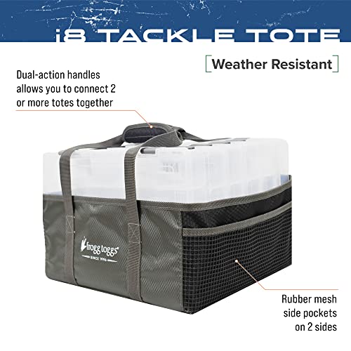 FROGG TOGGS Fishing Tray Tote, Secures Organizes and Protects Tackle Trays - color: Black