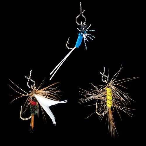 Dr.Fish 50 Pack Fly Fishing Snap 3 Sizes Stainless Steel Quick Change Lure Clip for Fishing Flies, Trout Fishing - size: XL(0.45")-50 Pack
