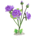 Simulated Lotus Aquarium .87 Inch Plastic Fish Tank Decoration for Freshwater Tanks and Desktop Aquariums Durable and Safe