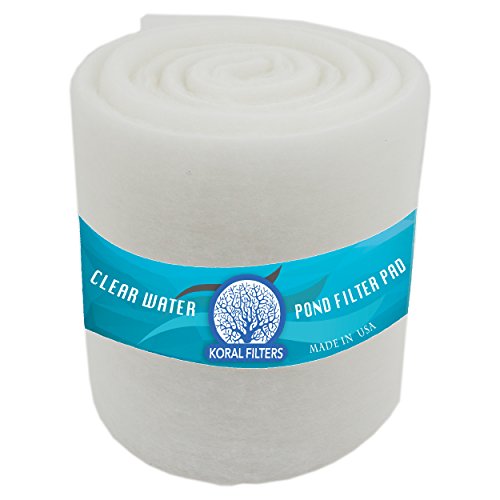 Premium Koi Pond Filter Media Roll - High-Efficiency Pond Filters for Outdoor Ponds, Reusable Fish Pond Filter Material, Made in USA (PRO - Dye-Free - 10ft) - style: PRO - Dye-Free - 10ft