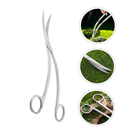 BESPORTBLE Stainless Steel Wave Scissors for Aquascaping Aquarium Plant Trimming Tools for Intricate Landscaping and Maintenance Fish Tanks