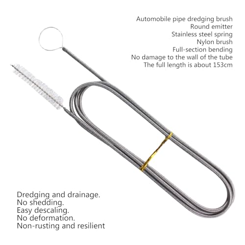 Long Pipe Flexible Tube Brush Drain Clog Remover Drain Brush Aquarium Water Filter Pipe Brush Flexible Drain Brush Air Conditioner Drain Brush Refrigerator