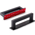 RVPEKUPE Adhesive Cabinet Handles Stick on Handle Self Stick Sliding Shower Door Handle 4-3/4" Black 2-Pack - size: Overall Length 4-3/4"