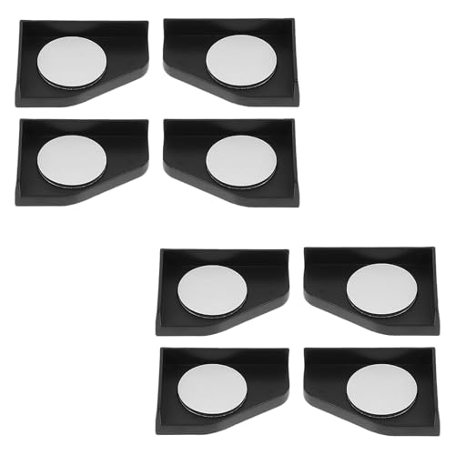 8PCS Fish Tank Corner Pad Protector, Anti-Skid Aquarium Glass Angle Cover for Home Furniture Edge, Black Fish Aquarium Base Corner Guard Foot Pad for Shock Absorption - color: 8 Pieces