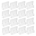 BESPORTBLE 16pcs Acrylic Aquarium Cover Clips Fish Tank Lid Bracket Supports Clips for Fish Tank Cover Easy to Install Aquarium Accessories