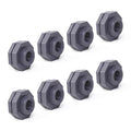 ChillWaves PVC Bulkhead Fitting 1/2" Double Thread Connector Adapter for Water Tank, Aquariums, Rain barrels(8-PACK) - size: 1/2 INCH, style: Bulkhead Fitting