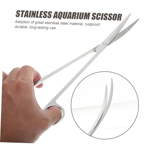 1 Set Stainless Aquarium Tool Set Multi Function Scissors Scraper Shovel for Precision Aquascaping Durable Resistant Stainless Steel for Delicate Water Plants