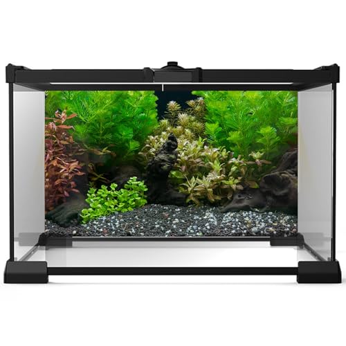 Aquarium Background Exquisite Underwater Grass Leaves with Pebbles Aquarium Backdrop Vivid Green Aquatic Plant Stone with Dead Woods and Fresh Leaves Tank Background Decors Vinyl 24x12in - color: Cork Grey, size: 24(W)x12(H)inches/ 60(W)*30cm(H)