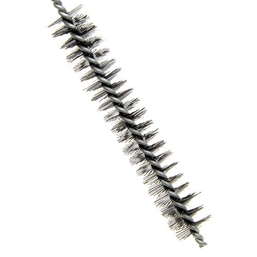 12Pcs Tube Brush Kit Stainless Steel/Brass Round Wire Pipe Cleaner Long-Handle Metal Bristle Cleaning for Auto Parts, Bottles, 12 inch X 6mm/8mm/10mm/12mm/15mm/20mm
