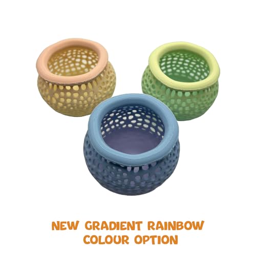 Aquarium Plant Pot Holders, Aquatic Plant Holder, Securely Hold Aquatic Plants, Promoting Healthy Root Growth, Fish Tank Aesthetic (Gradient Rainbow) - color: Gradient Rainbow
