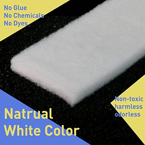 Aquarium White Filter Floss Pad for Fish Tank Premium Polyester Fiber Filter Media 0.28 * 0.39 * 39IN 2PSC