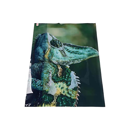 Aquarium Background PVC 3D Effects Fish Tank Decoration Picture, Self Adhesive Aquarium Sticker with Realistic Design, Non Durable Background for Freshwater (91 * 50CM) - size: 91*50CM