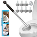 YINGMORE Pumice Stone Toilet Bowl Cleaner Toilet Deep Cleaning,Bathroom Cleaner Brush with Long Handle for Remove Hard Water Stains with Toilet Handle+ Pumice Stones - style: 1 Toilet Handle+7 Pumice