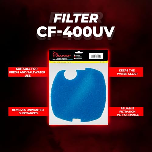 Aquatop Replacement Coarse Filter Sponge for CF-400 Series – Sponge Refills for Mechanical Filtration, Ideal for Clear Water, RCP-CF400 - color: Blue, size: CF400UV/CF400UVMKII