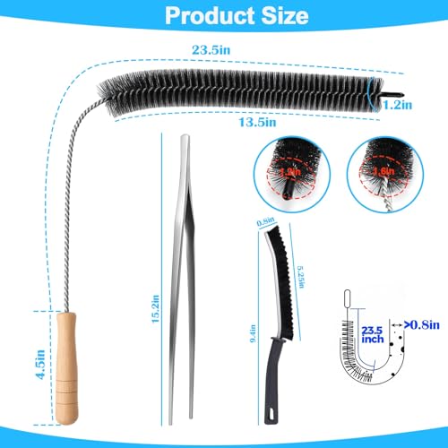 XANGNIER 3 Pack Dryer Vent Cleaner Kit,Flexible Dryer Lint Brush Vent Cleaner,Dryer Lint Trap Cleaning Tool,Laundry Room Essentials Lint Remover Accessories,Household Cleaning Tools - color: Multicolor 1