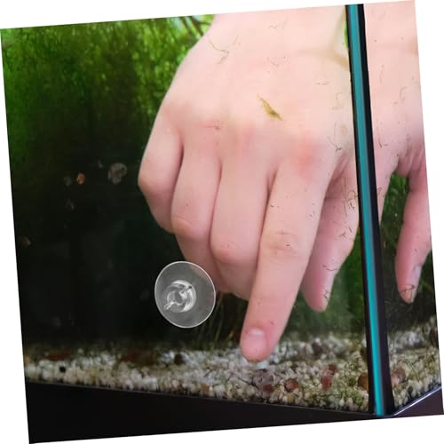 Abaodam 20 Pcs Fish Tank Suction Cups Aquarium Suction Cup Clips with Adjustable Cable Ties Fish Tank Attachments for Aquarium Planter Binding Moss Shrimp Nest