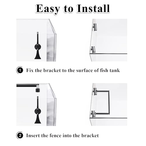 Pryitier Aquarium Floating Plant Barrier, Floating Plant Corral Self Adjusts to Water Level Fish Tank Fence Keeps the Floaters Away from the Filter