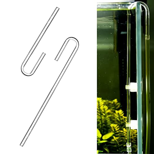 2X Acrylic U Shape Tube for Aquarium Air Pump Fish Tank Accessories Aquarium CO2 Diffuser Connector Tube - size: Acrylic