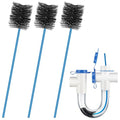 3 Pcs Condensate Trap Flexible Drain Brush, 16 Inch AC Drain Line Cleaning Brush for AC & HAVC Condensate P Trap, Blue