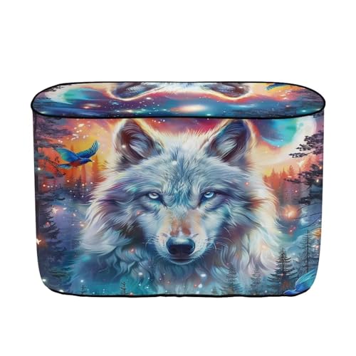 Blue Wolf RV Propane Tank Cover Double 20LB Camper Propane Tank Cover Protector Sun Protection Propane Tank Covers with Zipper Closure - color: Blue Wolf, size: Small-Double 20LB