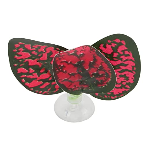 Betta Leaf Pad Set, Betta Resting Bed Kit with Suction Cup, Simulating Leaf Hammock for Aquarium, Includes Green and Feeding Ring for Shrimp Goldfish Guppy Molly