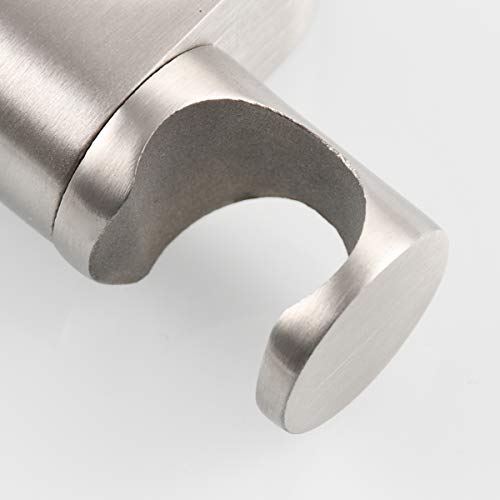 Tecmolog Adjustable Shower Head Holder for 25 mm Slide Bar, Stainless Steel Shower Bar Slider Holder Replacement Part Brushed Nickel, ST35 - color: Brushed Nickel