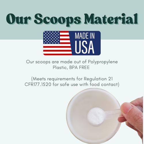 1.5 mL (1.5 CC) Long Handle Plastic Measuring Spoon for Coffee, Protein Powder, Pet Food, Spices, Grains, Dry Goods – Food-Grade BPA-Free (Pack of 10) - size: 1.5 mL | 1.5 cc