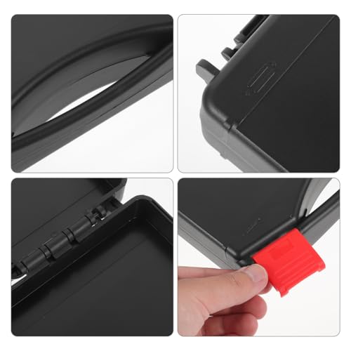 NOLITOY Small Hard Case Toolbox, Portable Plastic Tool Box Organizer with Drop-Resistant Compartments for Hand Tools Storage