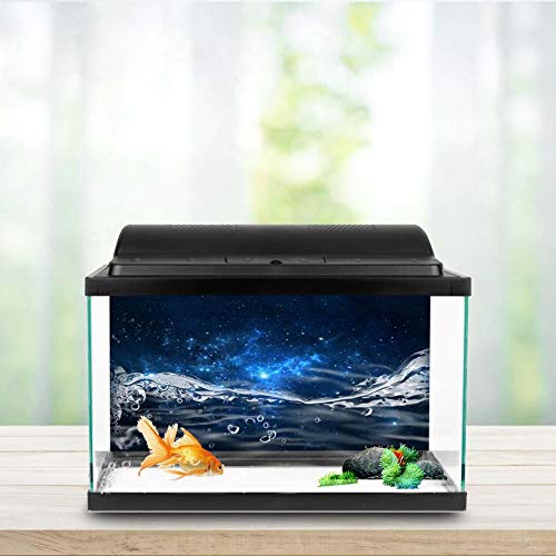 Fdit Fish Poster Aquarium Background Backdrop PVC Adhesive Starry Sky Decor Paper Cling Decals Sticker(6130cm)