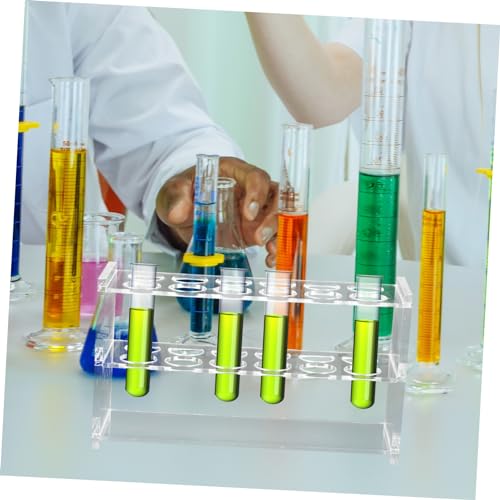 PRETYZOOM 6holes Test Tube Holder Organizer Slot Acrylic Rack for Tubes Lightweight and Portable Storage for Lab Use Secure and Sturdy Design to Prevent Spills
