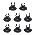 Aquarium Suction Cups, Fish Tank Suction Cups Clips Airline Tube Holders Clamps (Plastic, 8Pcs, Black) for 0.5" Fish Tank Airline Tubing Binding Moss Shrimp Nest, 13x30MM - color: Black, size: 13x30MM