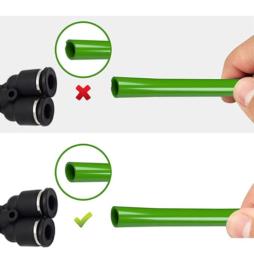 1/4 Push To Connect Fittings Y Splitter Air Line Union Push Fit Fittings Tube Fittings Pneumatic Push 10 Pack (1/4 Inch Y Splitter) - color: Black-Y, size: 1/4" OD 10 PCS
