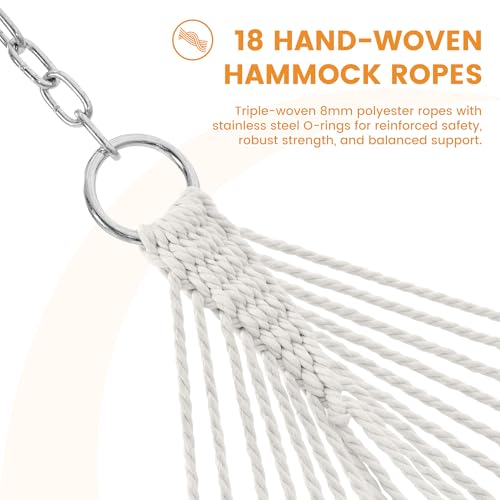Lazy Daze Hammocks 12 FT Sunbrella Fabric Hammock Non-Fading with Spreader Bars and Free Pillow Fits for 2 Persons, All Weather and Fade Resistant for Patio Yard, 450 lbs Capacity, Harwood Crimson - color: Harwood Crimson