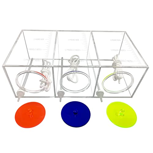 Dosing Container with Pump, Reservoir, Tubing Hose - 4500ml - size: 4500ml(blue orange and green lid)