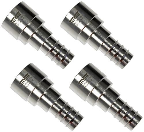 Dorman 800-917HP Metal Heater Hose Connector - 3/4 in. Tube x 3/4 in. Hose Compatible with Select Models (OE FIX) (Pack of 4) - size: 0.885 inches (Pack of 4)