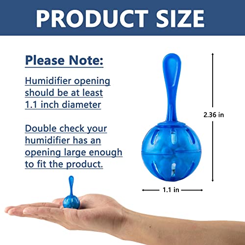 Humidifier Cleaner Ball, 20 Pack, Silver Ion Humidifier Tank Cleaner, Prevents Hard Water Build-up & Mold, Long-Lasting Water Purifier for All-Season Use, Fits Most Humidifiers, Fish Tanks & Vases - color: 20 Pack cleaning ball
